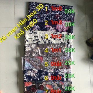 Vải khúc voan hoa