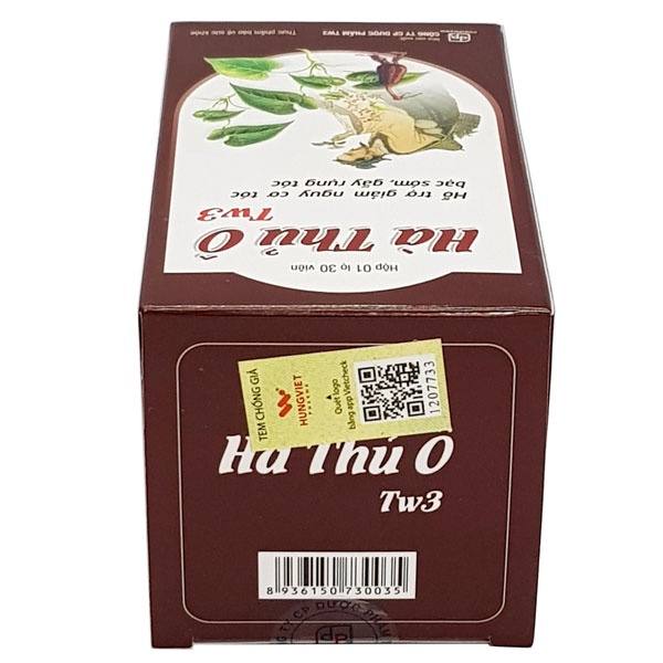 Hà Thủ Ô Tw3 (lọ)- Hỗ trợ làm đen tóc, giảm lượng tóc gãy rụng,ngăn ngừa tóc bạc sớm