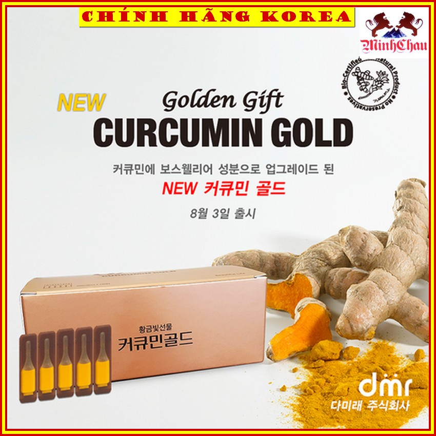 Tinh nghệ nano Curcumin chính hãng hàn quốc hộp 100 tuýp - Tăng đề kháng, giảm mỡ, chống lão hóa, phòng ung thư,minhchau