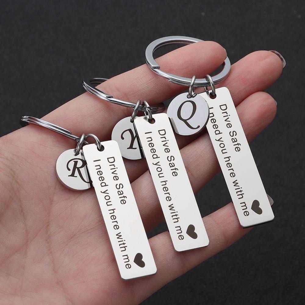 Yew drive safe keychain kỷ niệm bạn trai bạn gái túi xách bằng thép không gỉ phụ kiện quà tặng người yêu