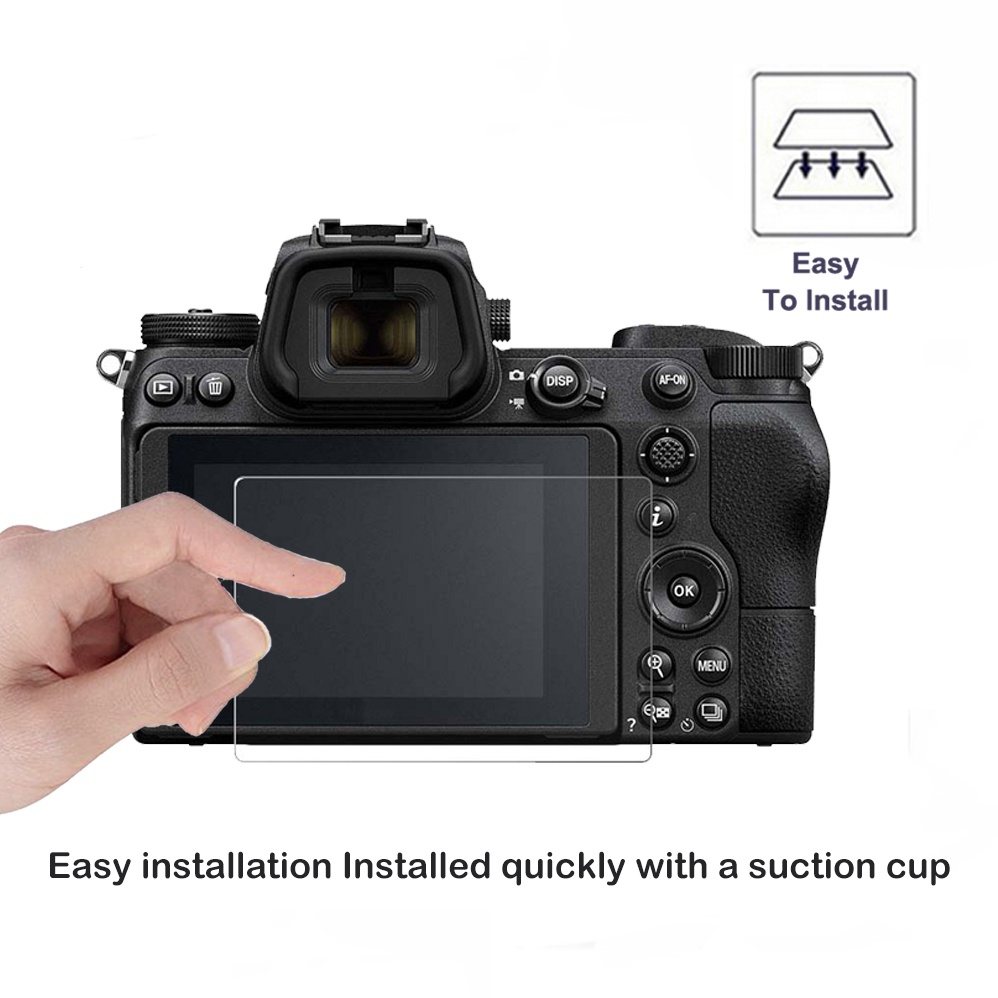 Set 2 Kính Cường Lực Bảo Vệ Màn Hình Camera Nikon Z5 / Z6 Z6II / Z7 Z7II Z9 9H 2.5D