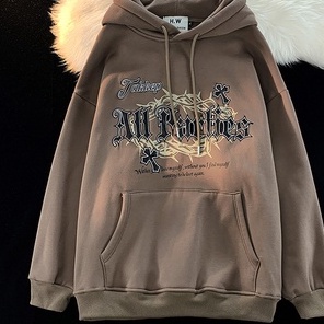 Áo hoodie ZHELIHANGFEI in chữ phong cách cổ điển thời trang