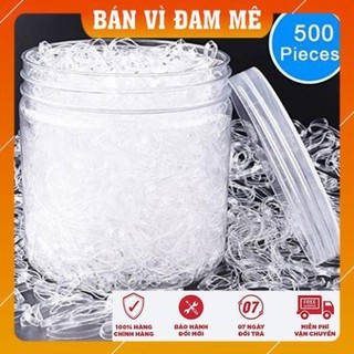 1 chiếc dây chun trong suốt buộc tóc xinh xắn
