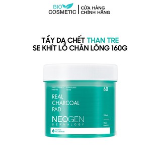 Pad tẩy da chết than tre se khít lỗ chân lông neogen dermalogy real charcoal pad 60 miếng