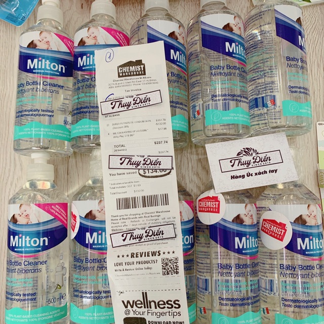 Nước rửa bình sữa Milton