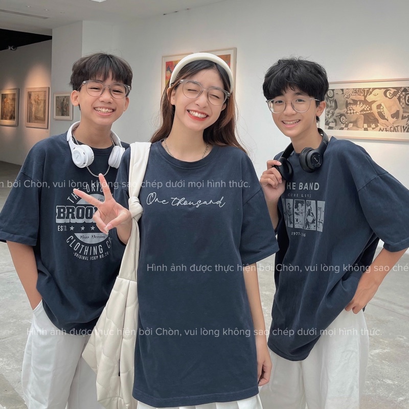 Áo thun 3158 MÀU NAVY hàng loại 1 chất dày dặn Cotton Unisex CHÒN CLOTHING