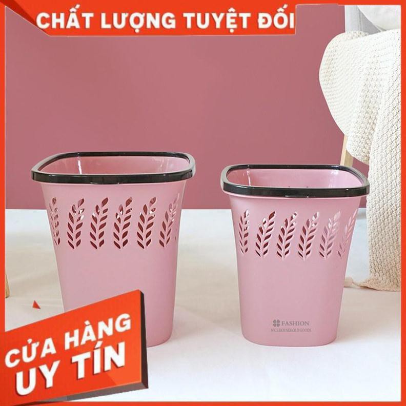 Thùng rác nhựa vuông không nắp,thùng rác,sọt rác văn phòng mini 5522