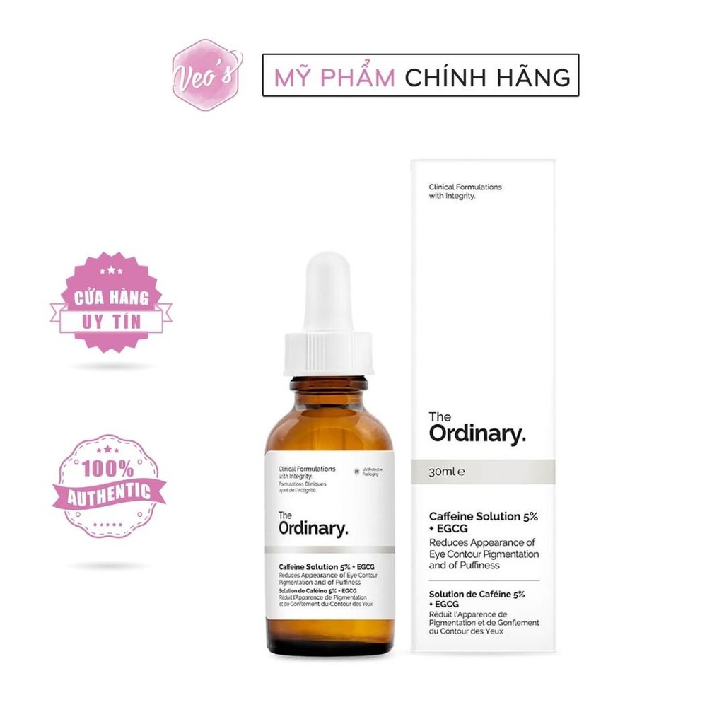 Serum The Ordinary Caffeine Solution 5% + EGCG - Serum giảm thâm mắt và giảm nếp nhăn