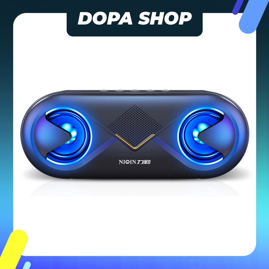 Loa bluetooth Goden House S6 cao cấp, loa bluetooth mini để bàn tích hợp công nghệ âm thanh stereo siêu trầm ấm