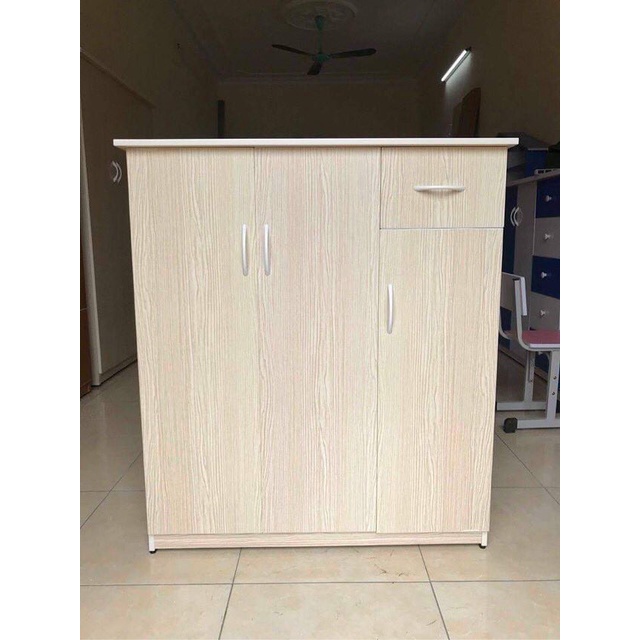 Tủ giày nhựa đài loan 3 cánh FREESHIP tủ đựng giày dép cao 1m04 dài 96cm sâu 31 cm