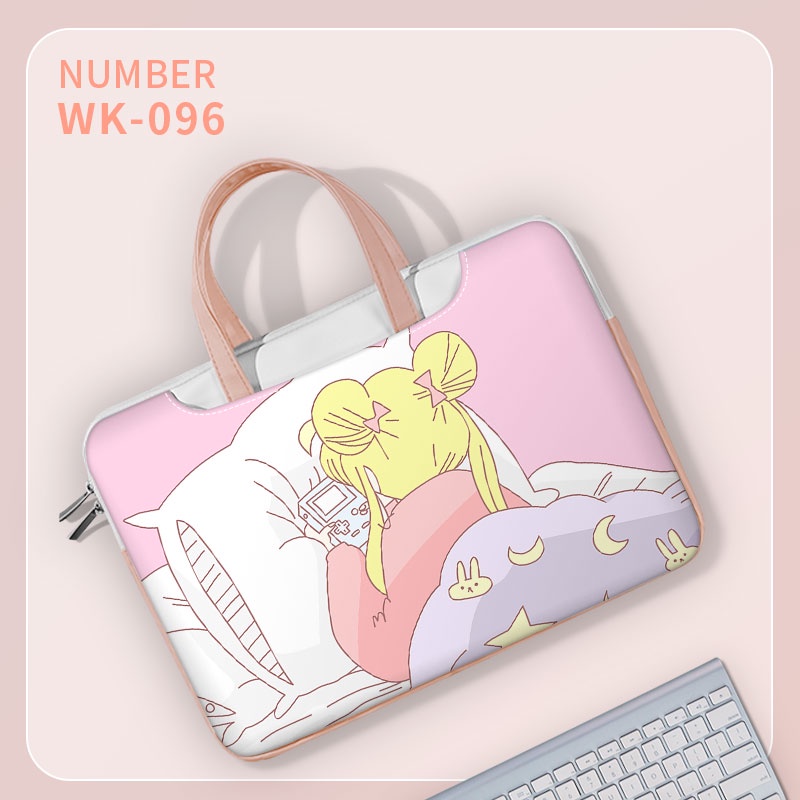 13 14 15 16 17 inch Ba lô máy tính xách tay màu hồng Túi xách dễ thương Túi đựng Túi xách của phụ nữ