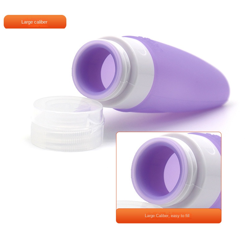Chai Silicone Đựng Dầu Gội / Mỹ Phẩm 90ml Tiện Lợi Khi Đi Du Lịch