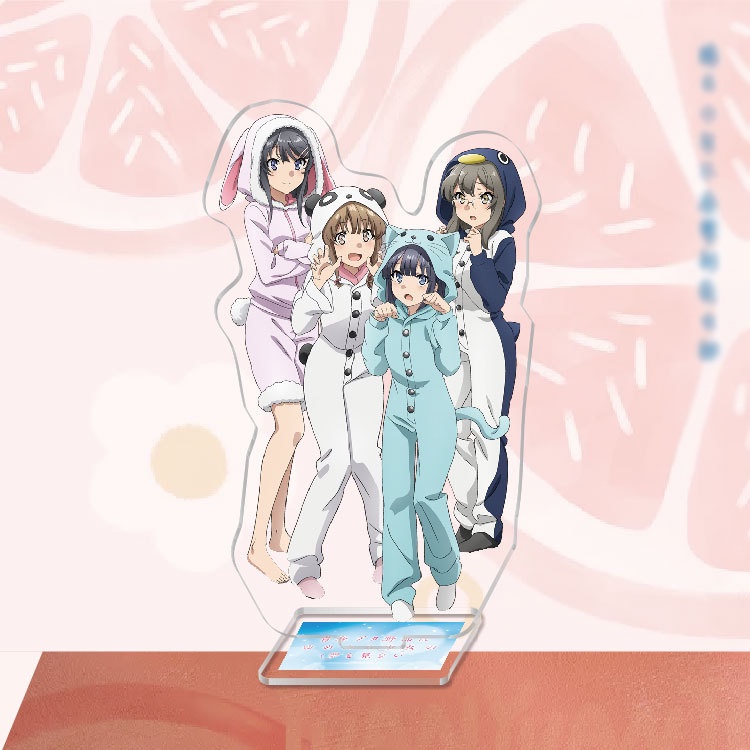 Standee IN HÌNH Hội chứng tuổi thanh xuân Bunny girl senpai tượng acrylic anime mica chibi trưng bày