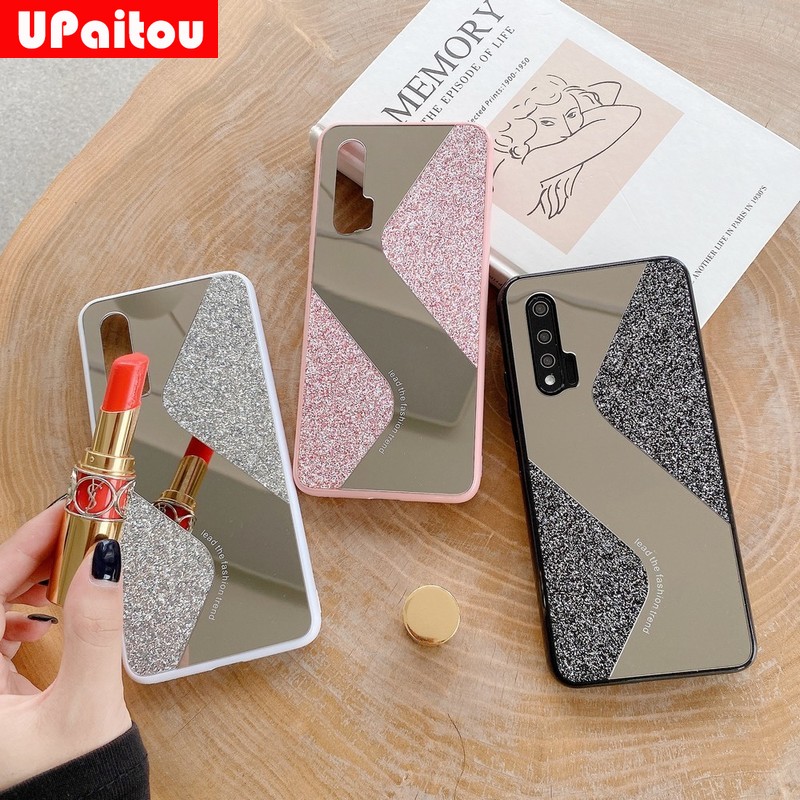 Ốp điện thoại tráng gương bảo vệ cho Samsung Galaxy A21S A51 A71 A31 A50 A70 A20 A30 A30S A50S A10 M10 M21 S