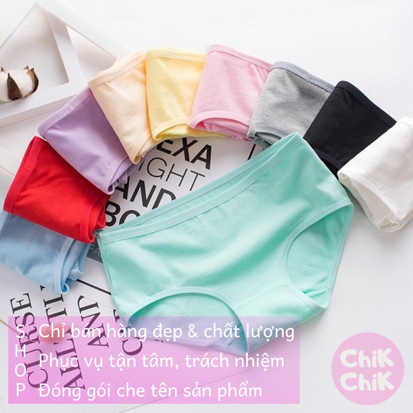 Quần lót nữ cotton chất đẹp siêu thoáng mát - ChikChik QL003