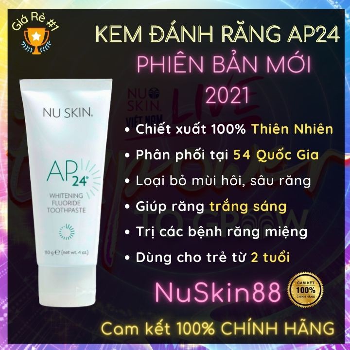 Kem Đánh Răng AP24 NuSkin Chính Hãng | Anti-Plaque Fluoride Toothpaste