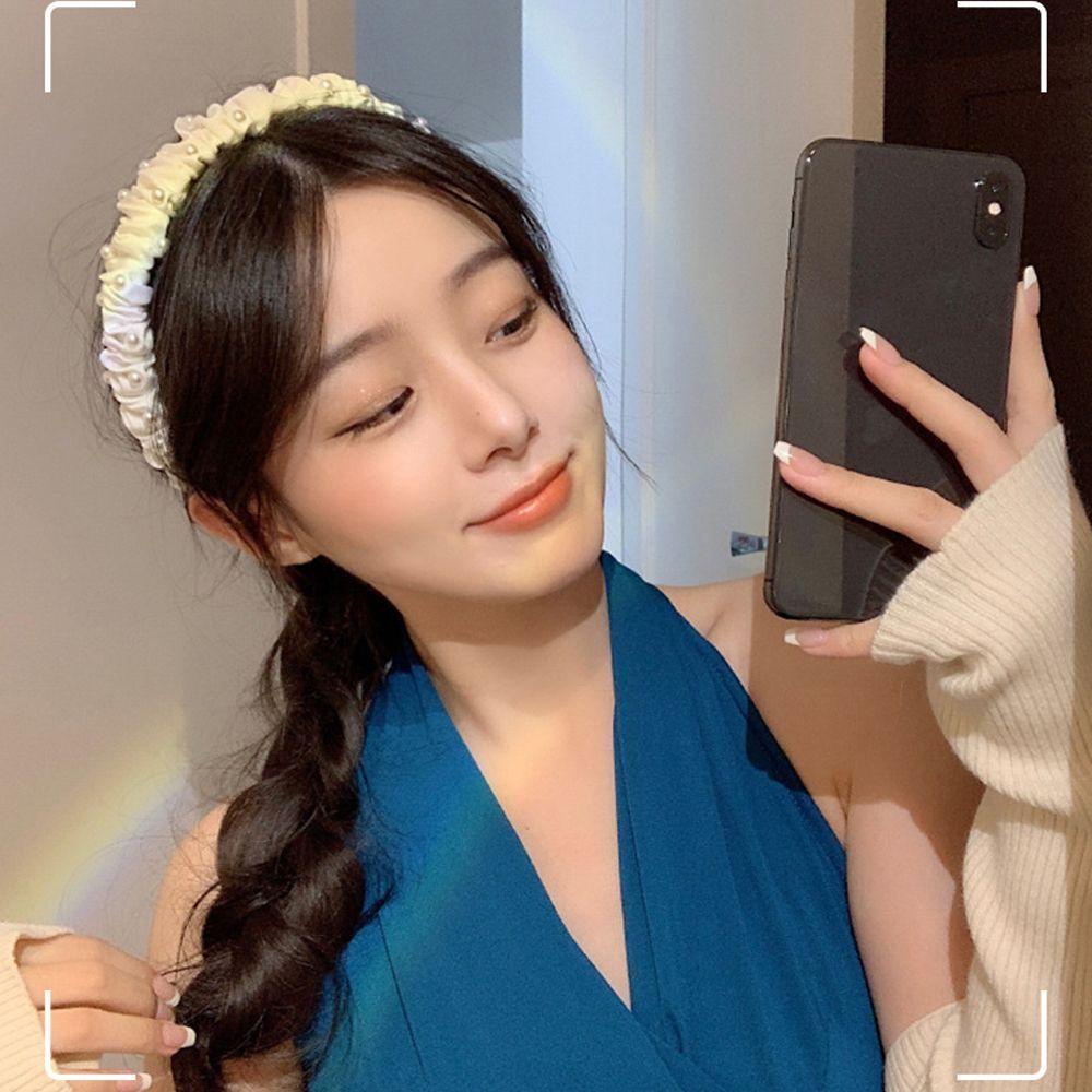 Băng Đô Cài Tóc Bằng Vải Không Trượt Phong Cách Vintage Cho Nữ