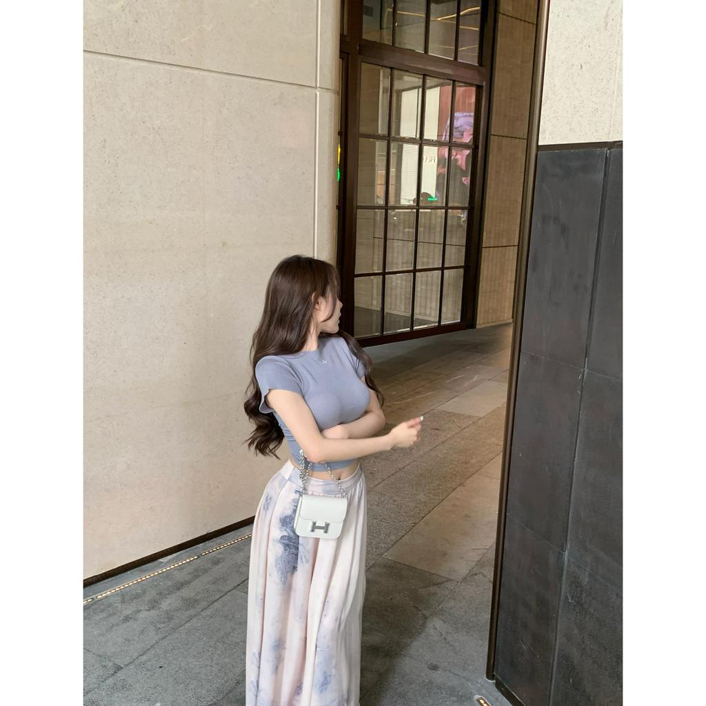 Áo Dệt Kim Cổ Lọ Dáng Rộng In Họa Tiết Phong Thủy Thời Trang Mùa Hè Kiểu Mới Cho Nữ