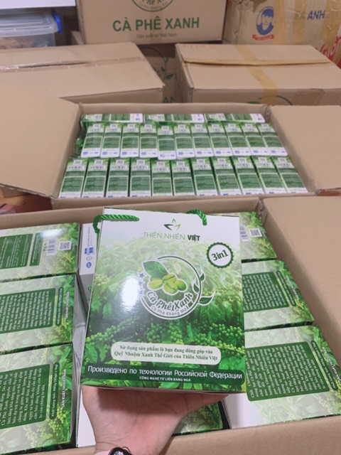 Combo 5 hộp Cà Phê Xanh kháng mỡ 10 gói tem chính hãng | BigBuy360 - bigbuy360.vn