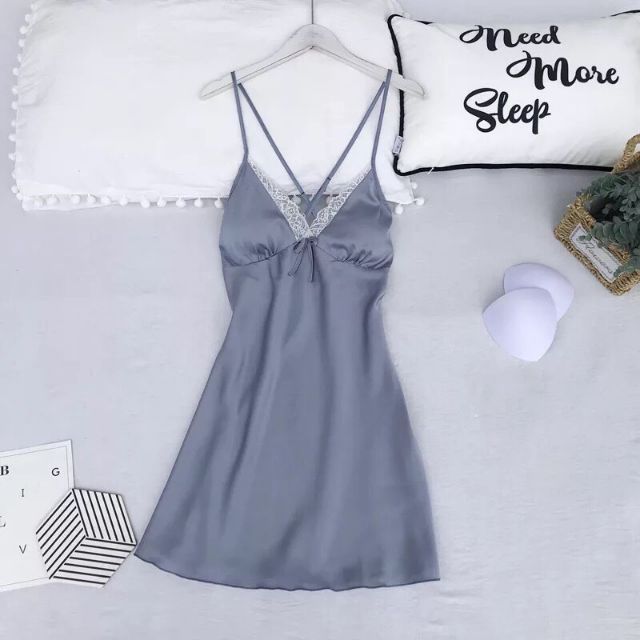 Váy ngủ lụa QC