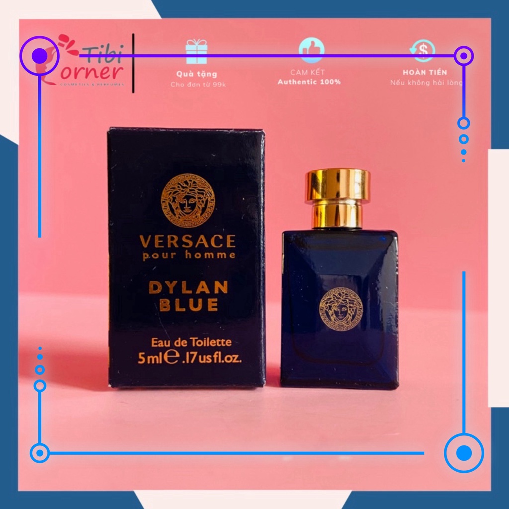 Nước Hoa Mini Nam Versace Pour Homme Dylan Blue EDT 5ml Chính Hãng