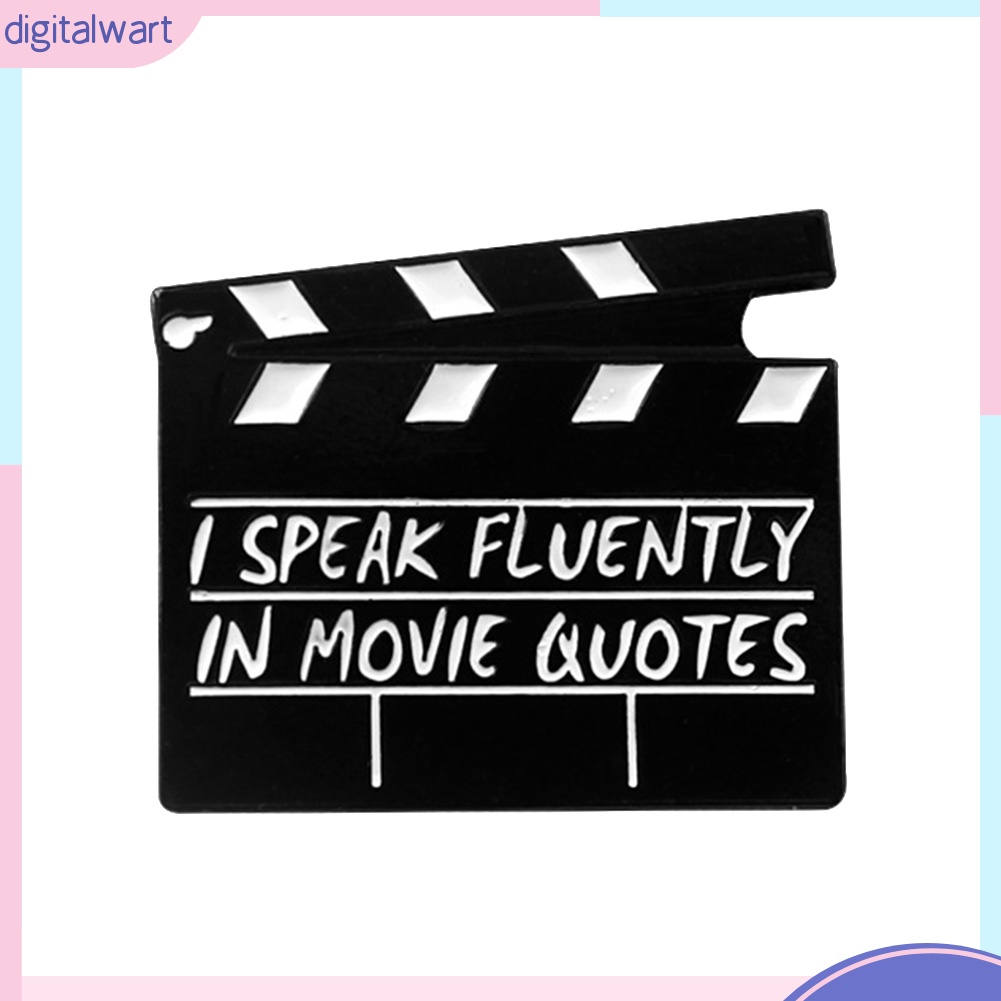 Huy hiệu cài áo hình biểu tượng quay phim tráng men sáng tạo