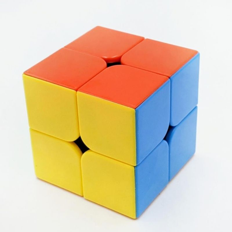 Bộ 3 Rubik + Móc Khóa - Vỉ Rubik Kèm Móc Khóa - Mô Hình Rubik