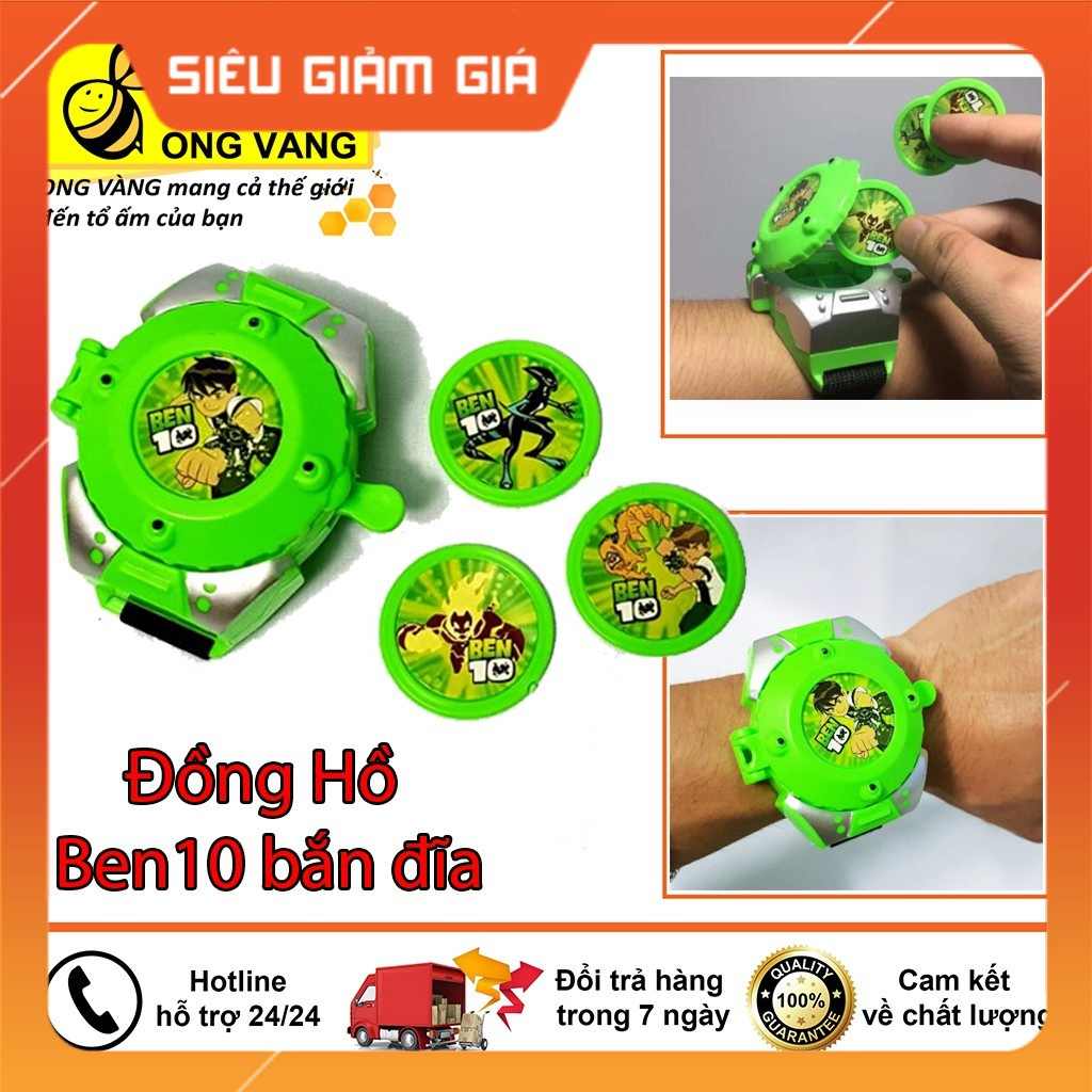 Đồ Chơi Đồng Hồ Ben 10 Cho Bé, Chiếu Sáng 24 Nhân Vật, Chất Liệu Nhựa ABS An Toàn Tuyệt Đối Cho Bé Sử Dụng