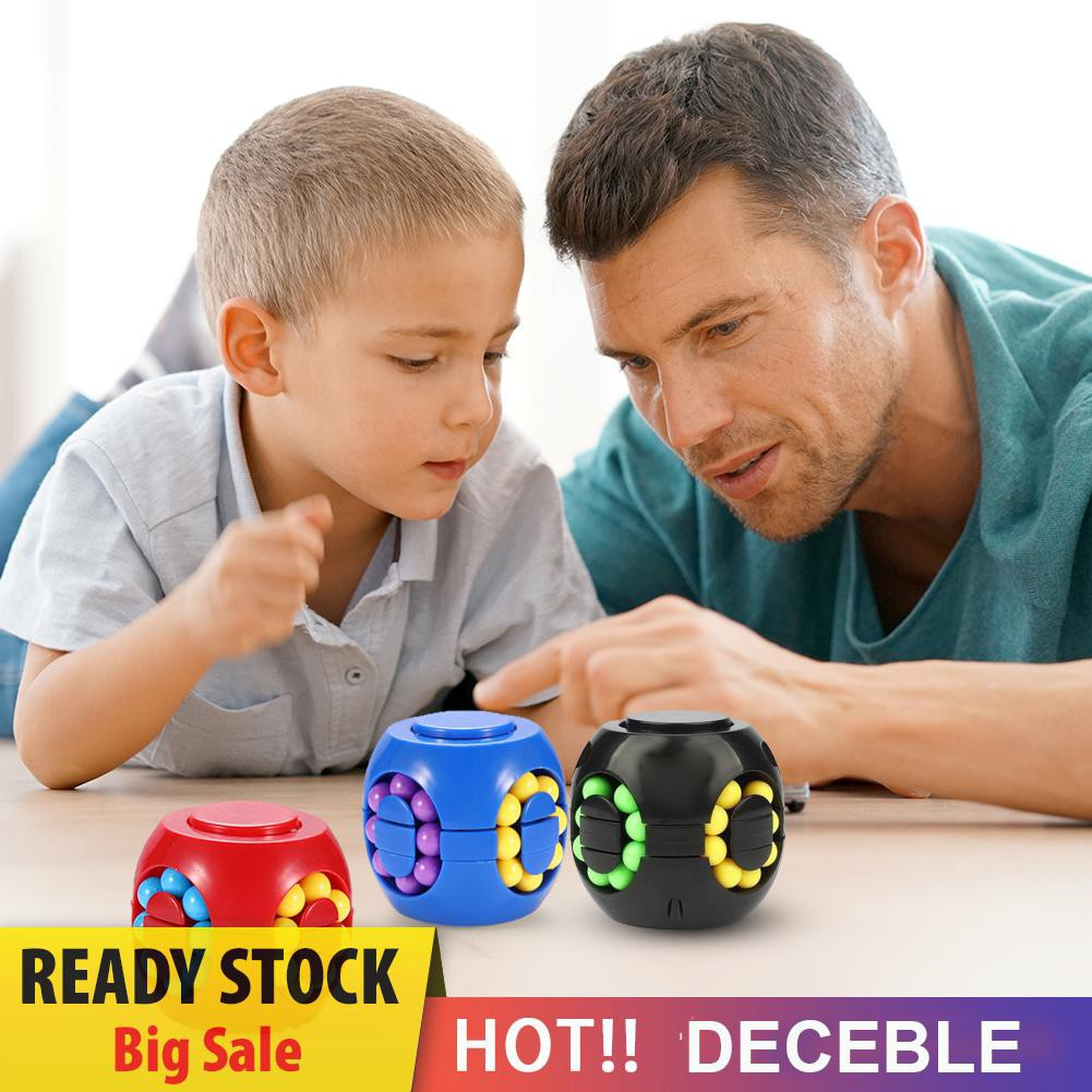 Pop It Fidget Đồ chơi Colorful Magic Cube Little Magic Bean Rotating Cube Kids Stress Relief Đồ chơi