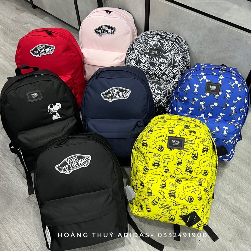 Balo vans đi học nam nữ thời trang hoạ tiết