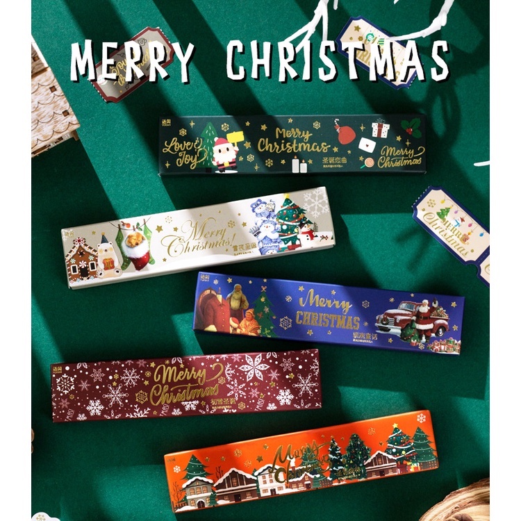 Sticker trang trí giáng sinh noel, tặng quà bạn bè người thân