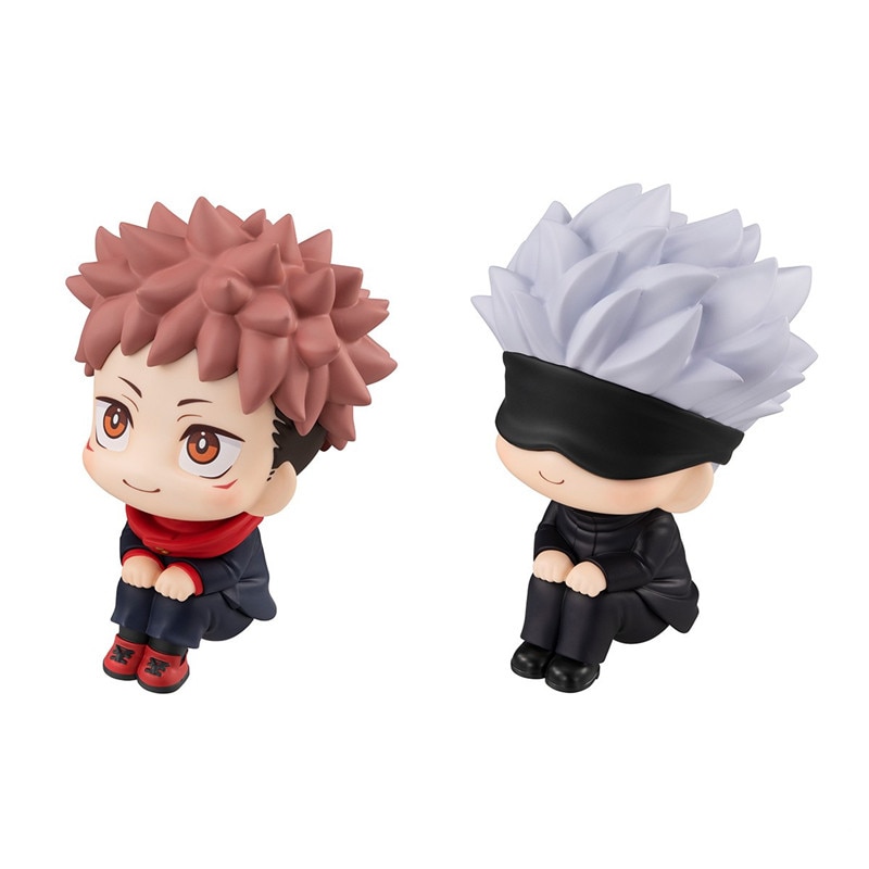 Mô hình trang trí PVC trong bộ sưu tập anime Jujutsu Kaisen Gojo Satoru Itadori Yuji ngước đầu đáng yêu