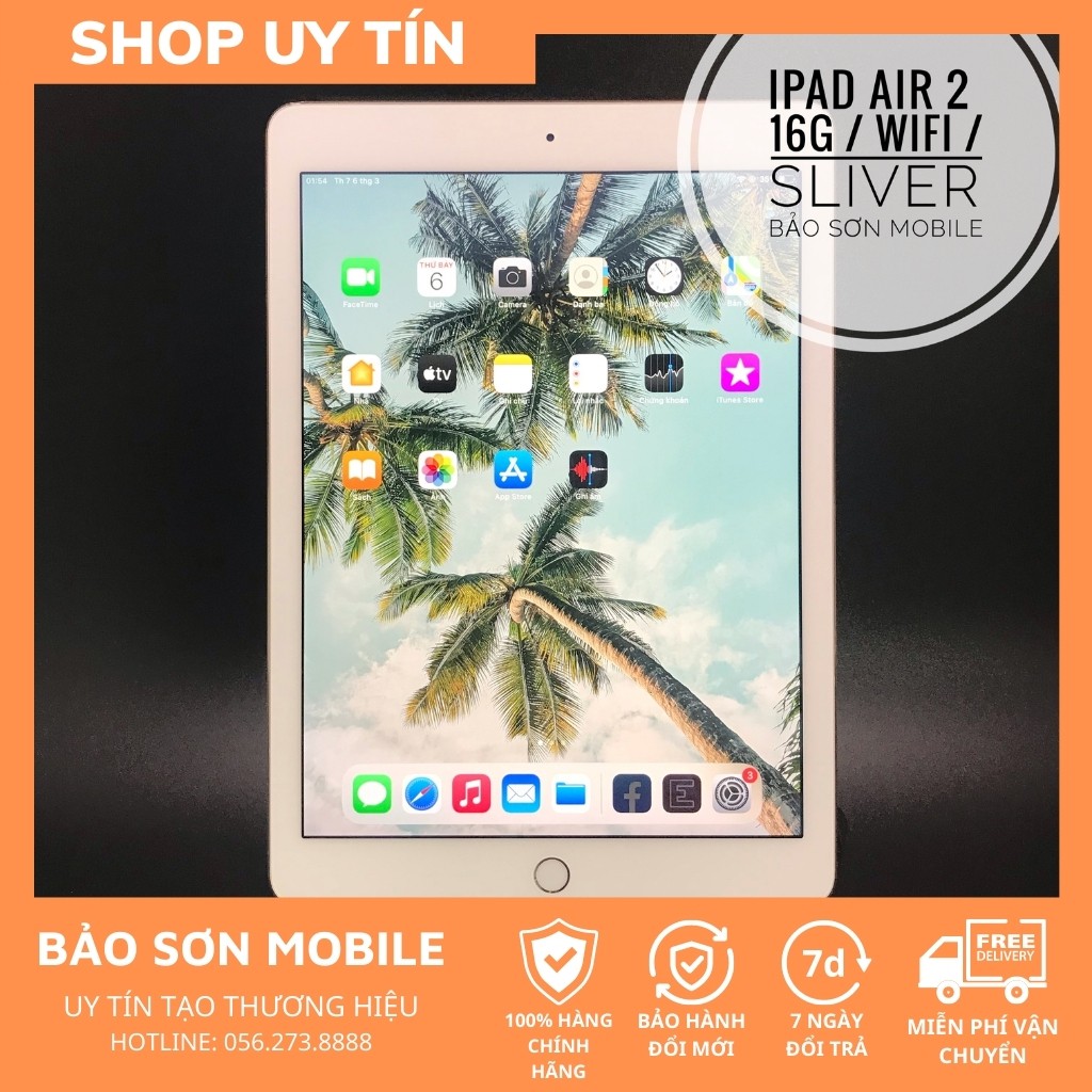 Máy tính bảng Ipad Air 2 chính hãng / Tặng kèm đủ phụ kiện / Máy zin đẹp bảo hành 365 ngày