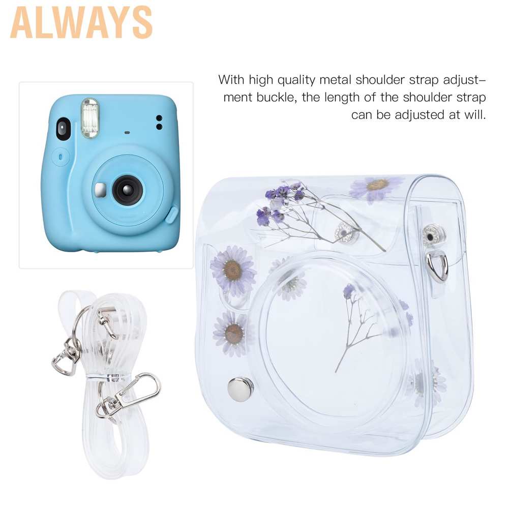 Túi Đựng Camera Bằng Pvc Trong Suốt Có Dây Đeo Vai Tùy Chỉnh Cho Instax Mini 11 Sự Bảo Vệ