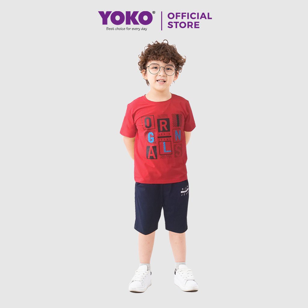 Bộ Quần Áo Thun Tay Ngắn Bé Trai (6-9 Tuổi) YOKO KID’S FASHION 21126T