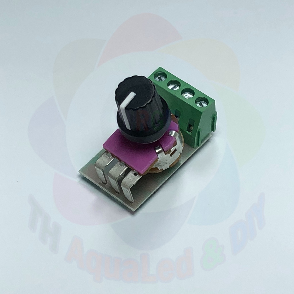 Mạch Dimmer 5-24V 8A có công tắc, điều chỉnh tăng giảm điện áp một chiều cho đèn, motor