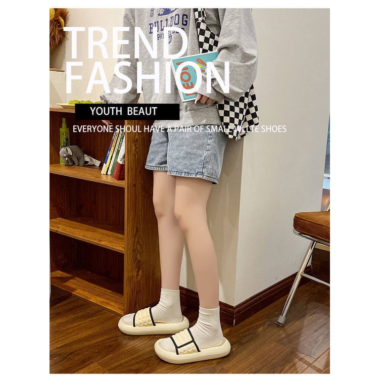 Dép Xỏ Ngón Quai Ngang Thiết Kế Độc Đáo Thời Trang Đi Biển Cho Nữ ISS938