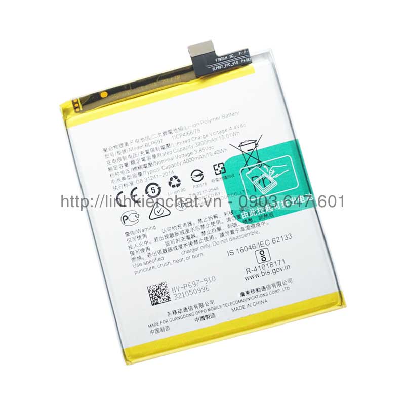 Pin Oppo F11 Pro CPH1969 CPH1987 4000mAh Zin - Hàng nhập Khẩu