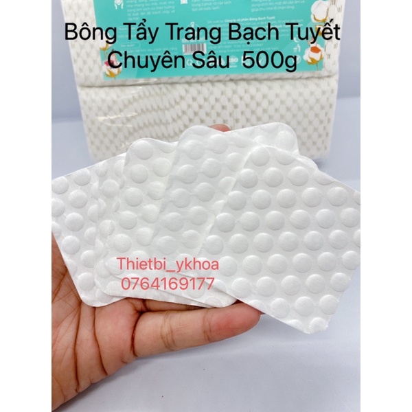 Bông Tẩy Trang Merilynn Bịch 1 Kg - Bông Tẩy Trang hạt massage Bạch Tuyết - Siêu Sạch - Bông