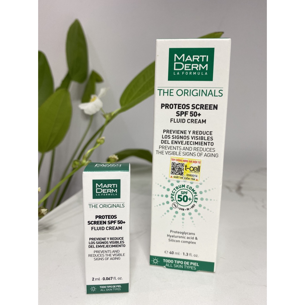 Kem Chống Nắng 40ml Cho Mọi Loại Da, Tăng Sắc Tố MartiDerm Proteos Screen SPF 50+ Fluid Cream- 𝐃𝐫.𝐋𝐲́ 𝐇𝐨𝐚̀𝐧𝐠 | BigBuy360 - bigbuy360.vn