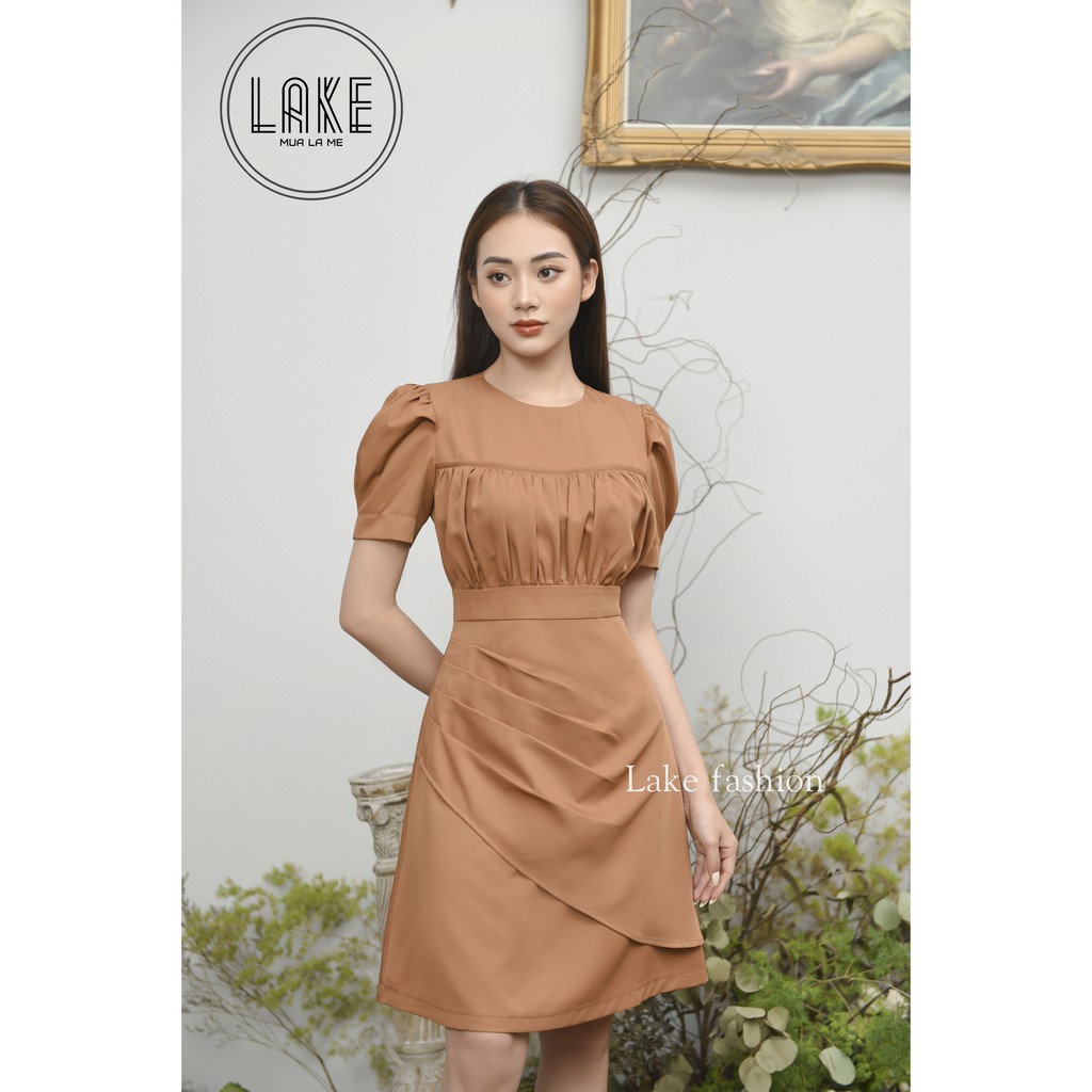 [Mã FAGREEN1505 giảm tới 30K đơn 99K] Váy, đầm dáng xòe tay bồng thắt eo | BigBuy360 - bigbuy360.vn