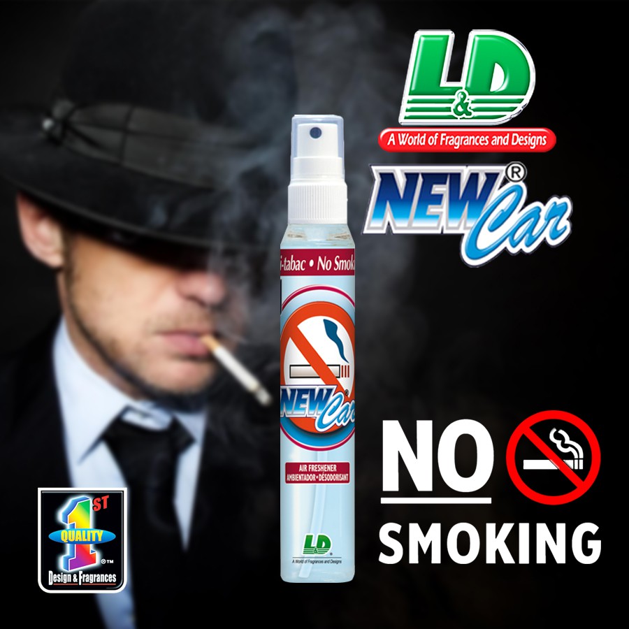 [Mã BMBAU50 giảm 10% đơn 99k] Nước Hoa Ô Tô Dạng Xịt L&amp;D New Car No Smoking 60ml Nhập Khẩu Chính Hãng