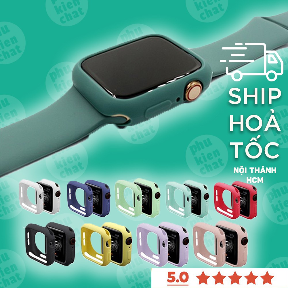 Ốp Apple Watch silicone siêu mềm dùng cho đồng hồ thông minh T500, WATCH 6, W26 Đủ màu đủ Size 38/40/42/44mm