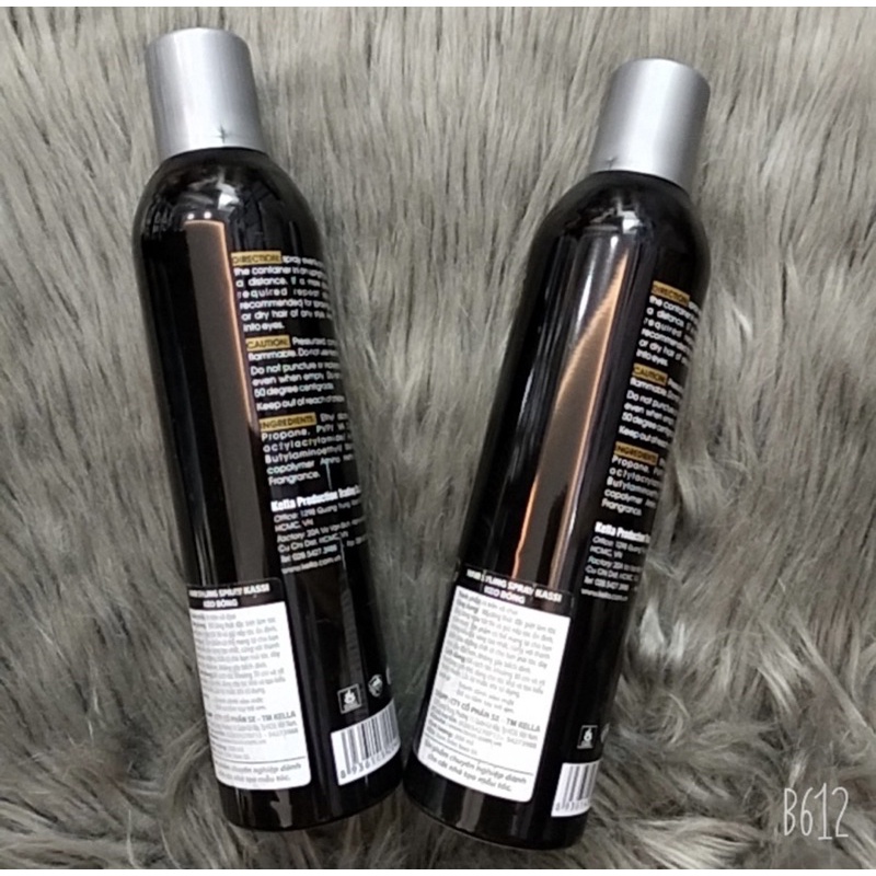 Keo xịt bóng Kassi 350ml _Keo xịt bóng tạo kiểu tóc Hair styling spray Kassi chính hãng date mới.