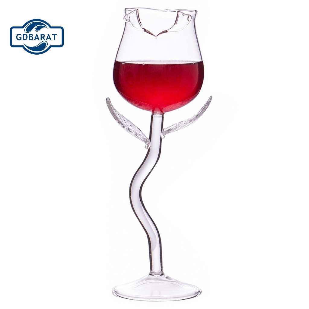 [NYCA Stock] Cốc Goblet Hình Hoa Hồng Quyến Rũ