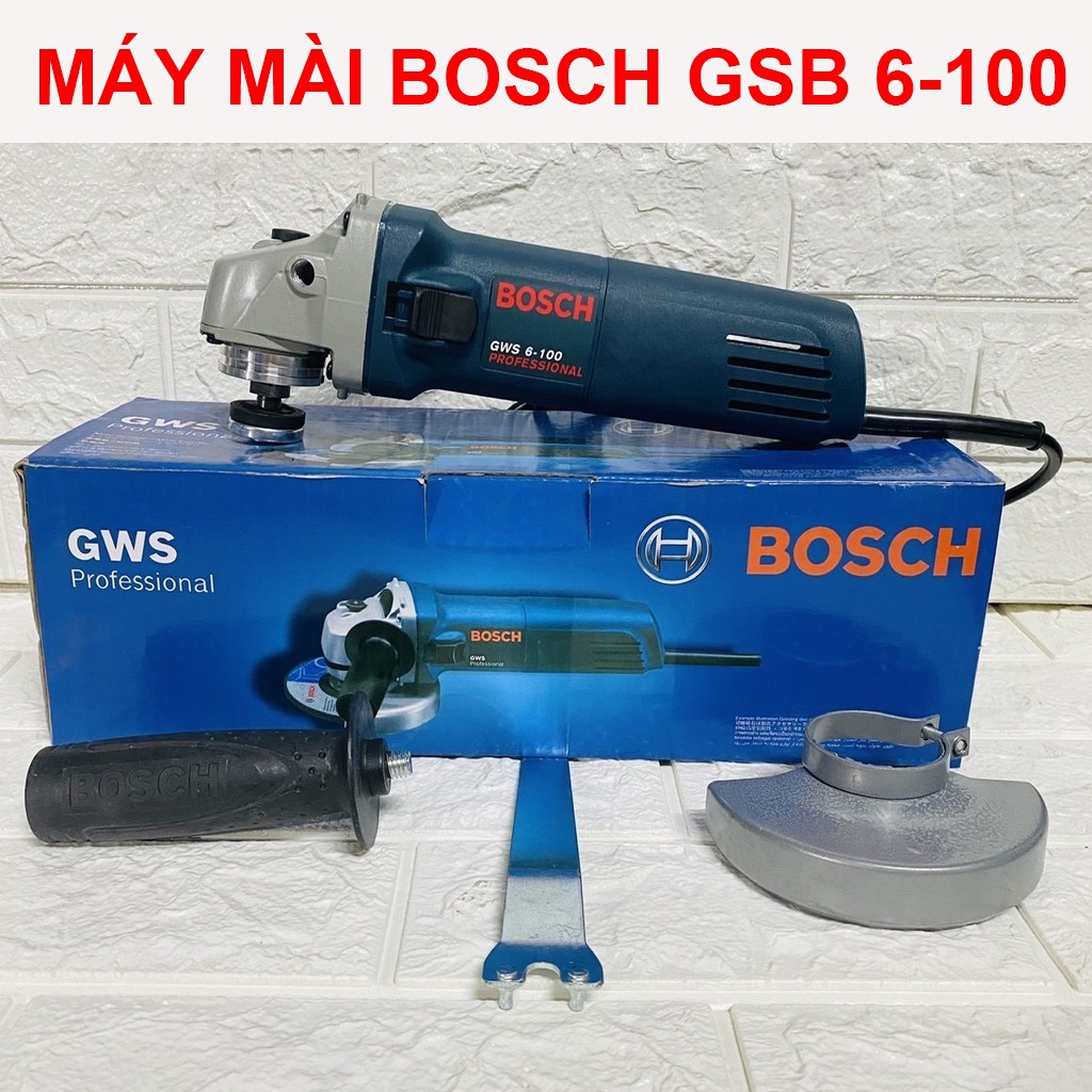 [FREESHIP] MÁY MÀI GÓC BOSCH GSB 6-100 - LÕI ĐỒNG - TRỤC M10 - COOGN NGHÊ ĐỨC - MÁY MÀI BOSCH - MÁY CẮT CÔNGSUẤT 670W