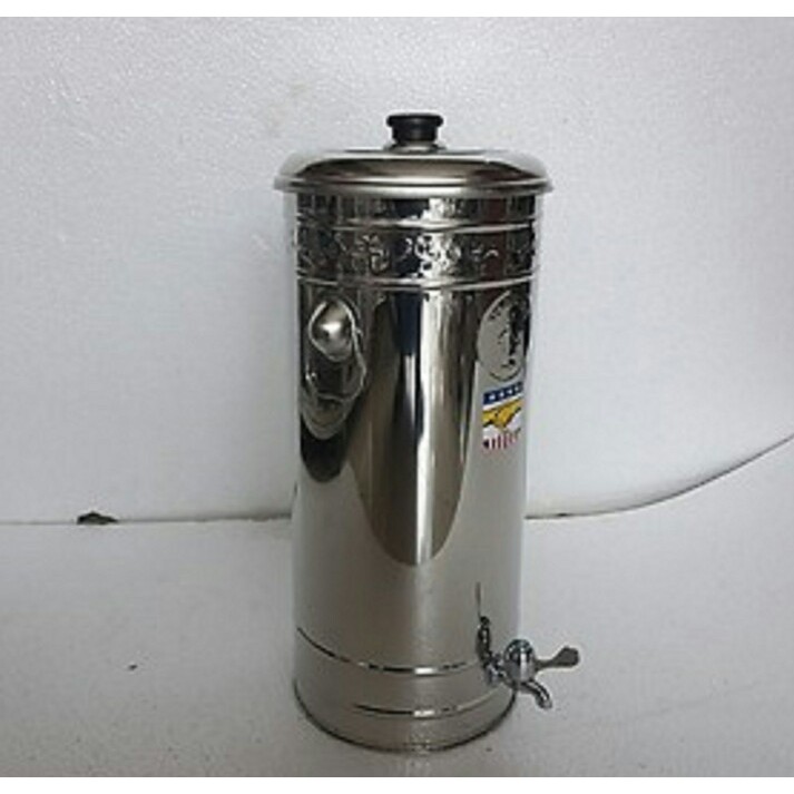 Bình lọc nước 20 inox 304 cao cấp có vòi + lọc sứ