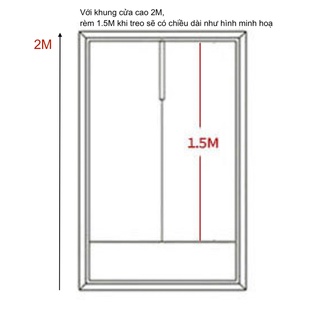 Rèm cửa kiểu Nhật 85x150cm (tặng kèm thanh treo)
