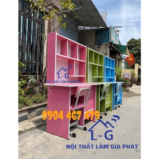 Bàn học sinh liền kệ 1m kem rẻ đẹp HCM miễn phí vận chuyển
