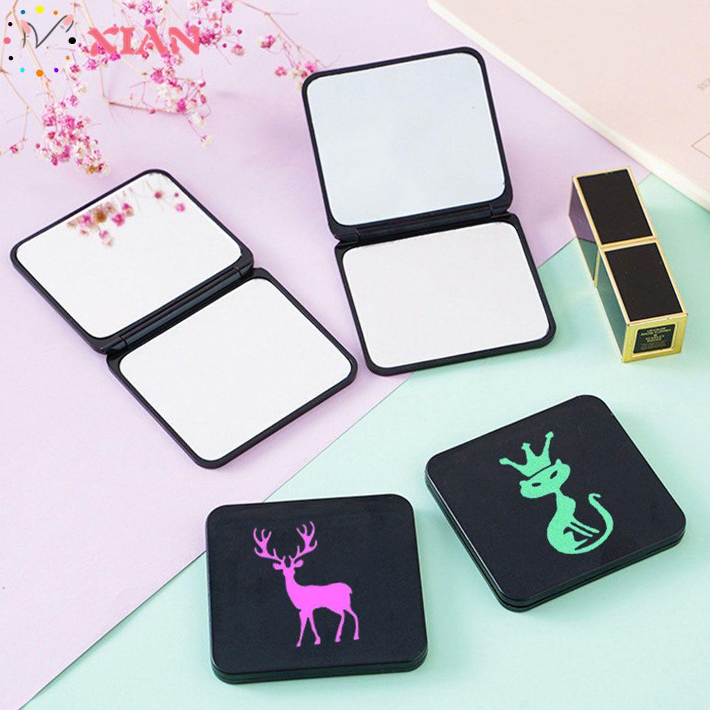 [Hàng mới về] Gương trang điểm cầm tay thiết kế hai mặt phong cách hoạt hình tiện lợi